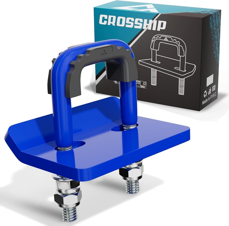 CROSSHIP Hitch Tightener for 1.25" and 2" - Anti Rattle Clamp, Heavy Duty Hitch Stabilizer Easy Installation, Reduce Movement on Mount Tray Cargo Carrier Bike Rack Trailer Ball, Blue - Image 1